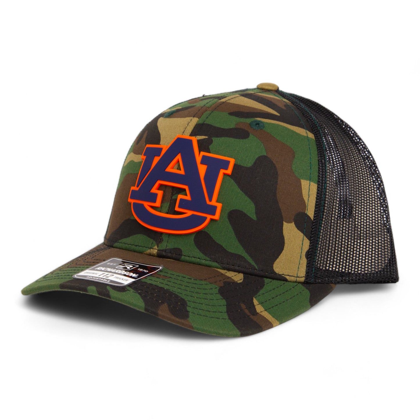 Auburn Tigers 3D Snapback Trucker Hat- Army Camo/ Black