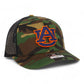 Auburn Tigers 3D Snapback Trucker Hat- Army Camo/ Black