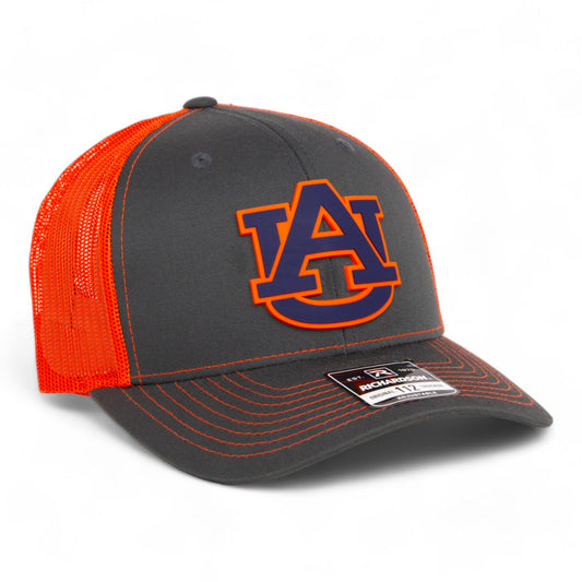 Auburn Tigers 3D Snapback Trucker Hat- Charcoal/ Orange