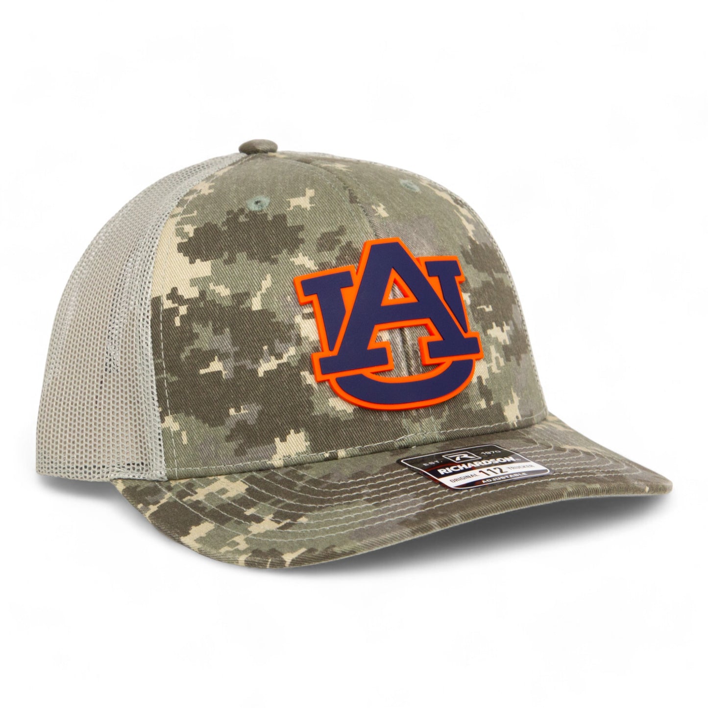 Auburn Tigers 3D Snapback Trucker Hat- Military Digital Camo