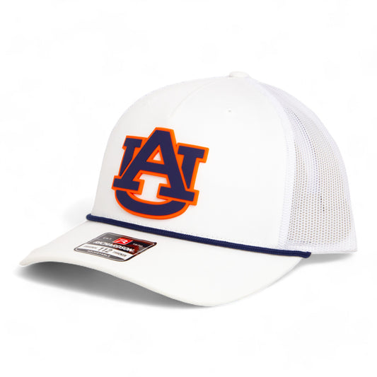 Auburn Tigers 3D Snapback Trucker Rope Hat- Navy/ White