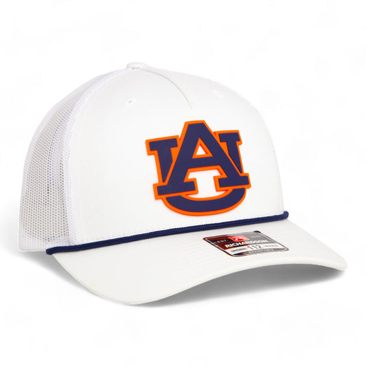 Auburn Tigers 3D Snapback Trucker Rope Hat- Navy/ White