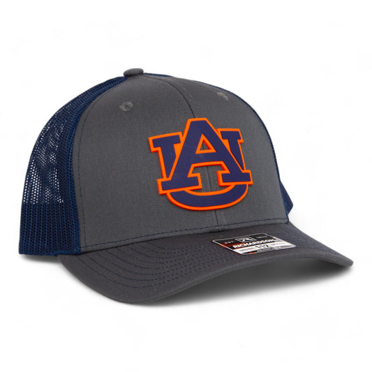 Auburn Tigers 3D Snapback Trucker Hat- Charcoal/ Navy