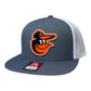 Baltimore Orioles 3D Snapback Wool Blend Flat Bill Hat- Charcoal/ White