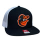 Baltimore Orioles 3D Snapback Wool Blend Flat Bill Hat- Black/ White
