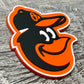 Baltimore Orioles 3D Snapback Seven-Panel Flat Bill Trucker Hat- Heather Grey/ Black