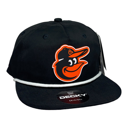 Baltimore Orioles 3D Classic Rope Hat- Black/ White