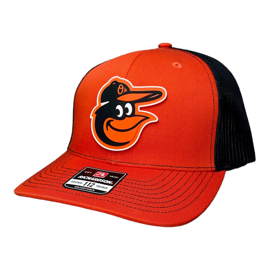 Baltimore Orioles 3D Snapback Trucker Hat- Orange/ Black