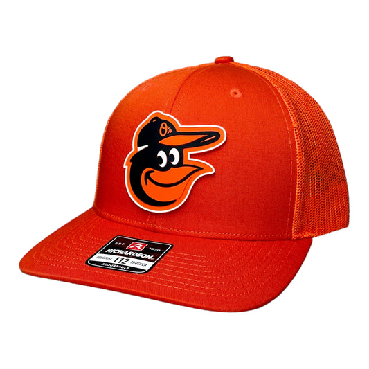 Baltimore Orioles 3D Snapback Trucker Hat- Orange