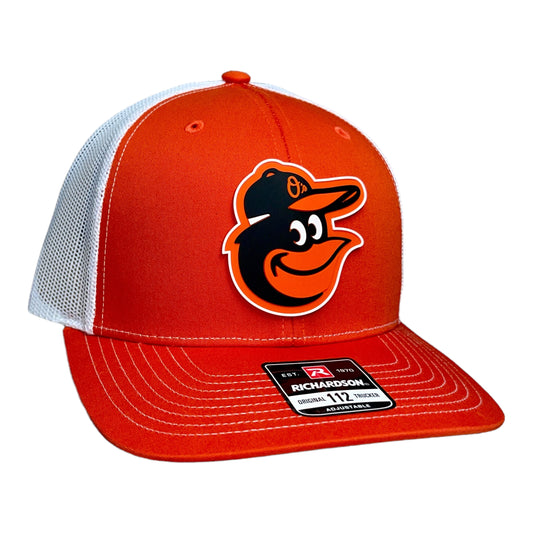 Baltimore Orioles 3D Snapback Trucker Hat- Orange/ White