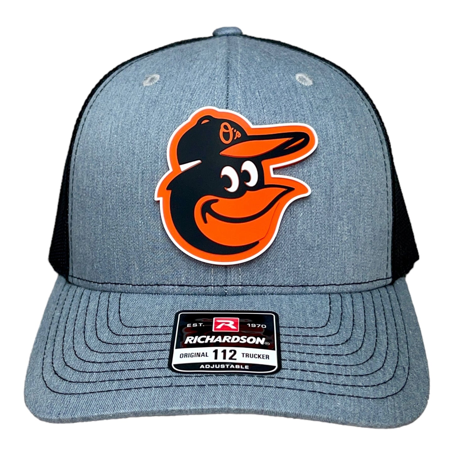 Baltimore Orioles 3D Snapback Trucker Hat- Heather Grey/ Black