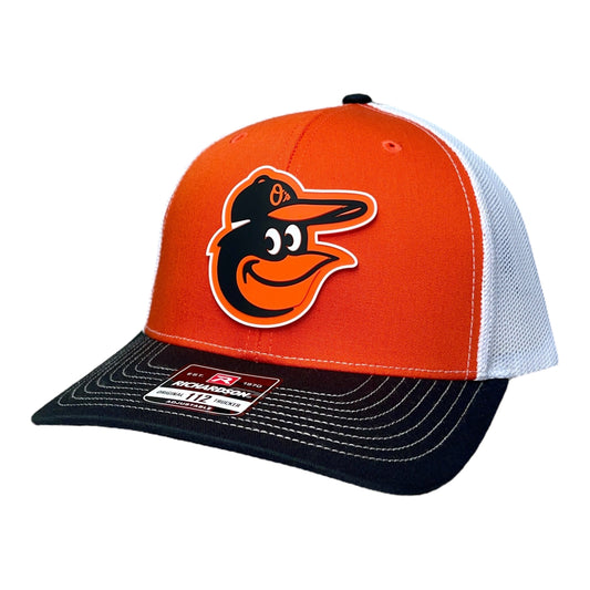 Baltimore Orioles 3D Snapback Trucker Hat- Orange/ White/ Black