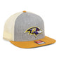 Baltimore Ravens 3D Wool Blend Flat Bill Hat- Heather Grey/ Birch/ Biscuit