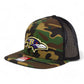 Baltimore Ravens 3D Wool Blend Flat Bill Hat- Army Camo/ Black