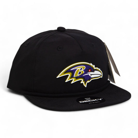 Baltimore Ravens 3D Classic Rope Hat- Black