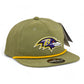 Baltimore Ravens 3D Perforated Rope Hat- Loden/ Amber