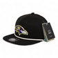 Baltimore Ravens 3D Perforated Rope Hat- Black/ White