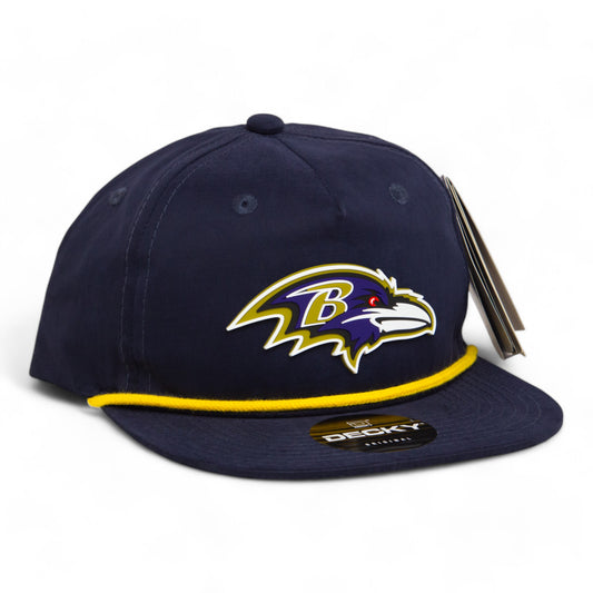 Baltimore Ravens 3D Classic Rope Hat- Navy/ Gold