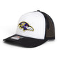 Baltimore Ravens 3D Snapback Trucker Hat- White/ Black