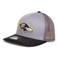 Baltimore Ravens 3D Snapback Trucker Hat- Grey/ Charcoal/ Black