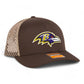 Baltimore Ravens 3D Snapback Tilikum Trucker Hat- Brown/ Tan