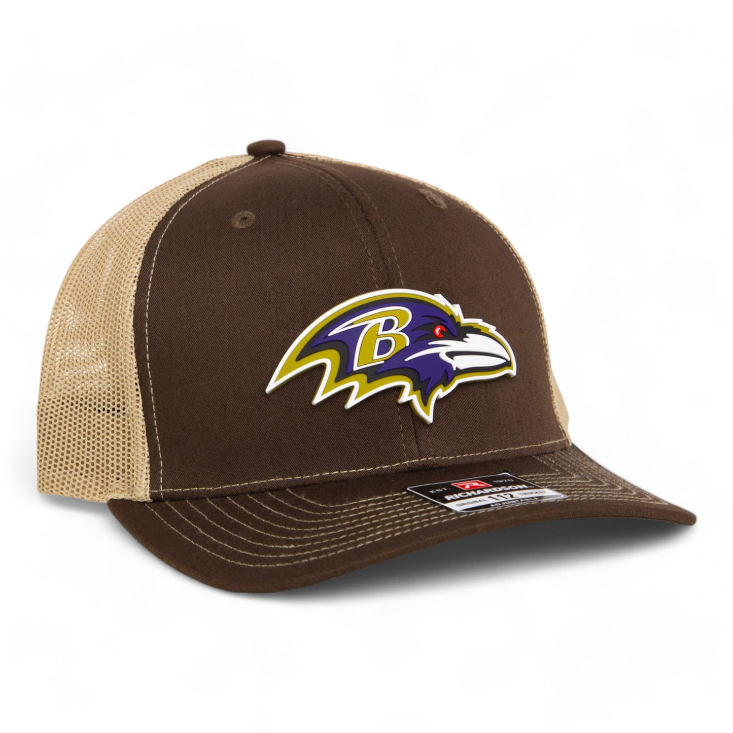 Baltimore Ravens 3D Snapback Trucker Hat- Brown/ Tan