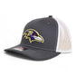 Baltimore Ravens 3D Snapback Trucker Hat- Charcoal/ White