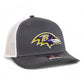 Baltimore Ravens 3D Snapback Trucker Hat- Charcoal/ White