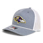 Baltimore Ravens 3D Snapback Trucker Rope Hat- Heather Grey/ White