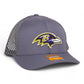 Baltimore Ravens 3D Snapback Tilikum Trucker Hat- Charcoal