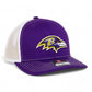 Baltimore Ravens 3D Snapback Trucker Hat- Purple/ White