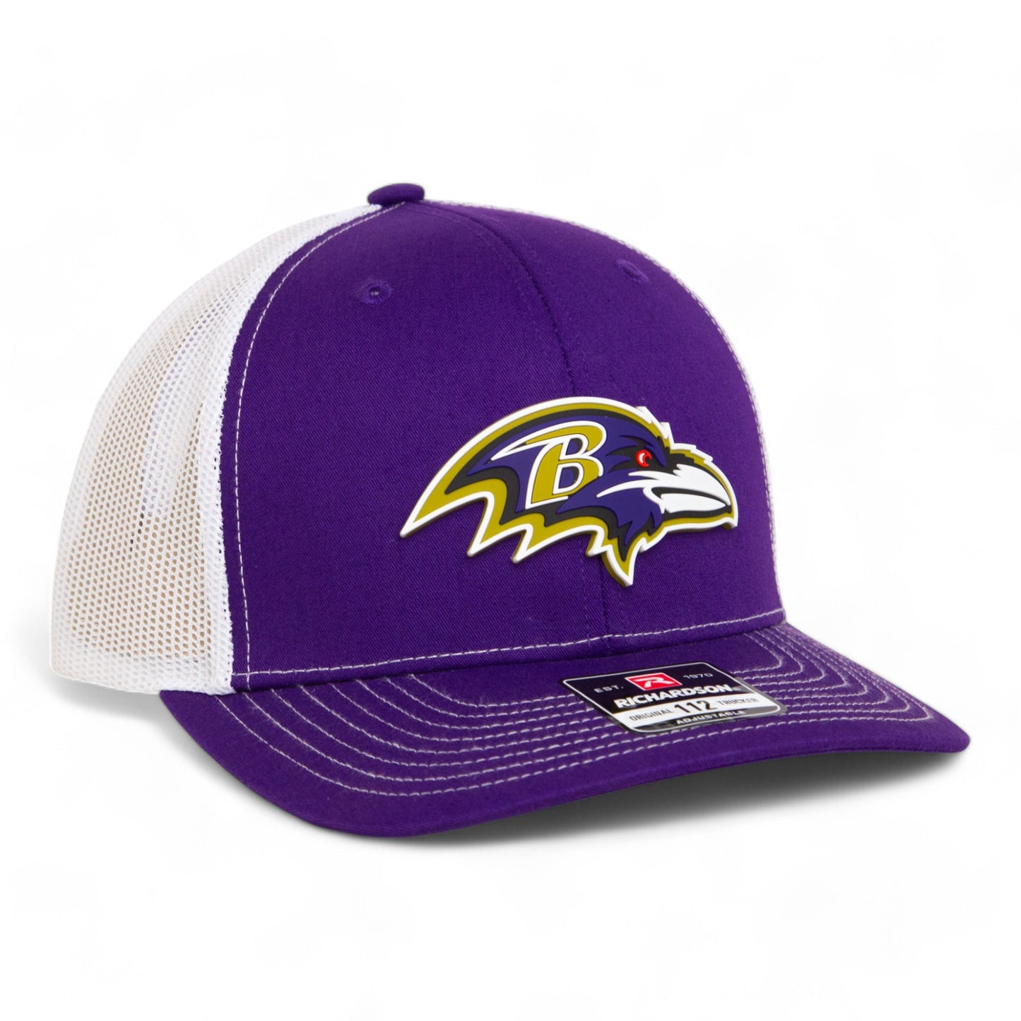 Baltimore Ravens 3D Snapback Trucker Hat- Purple/ White