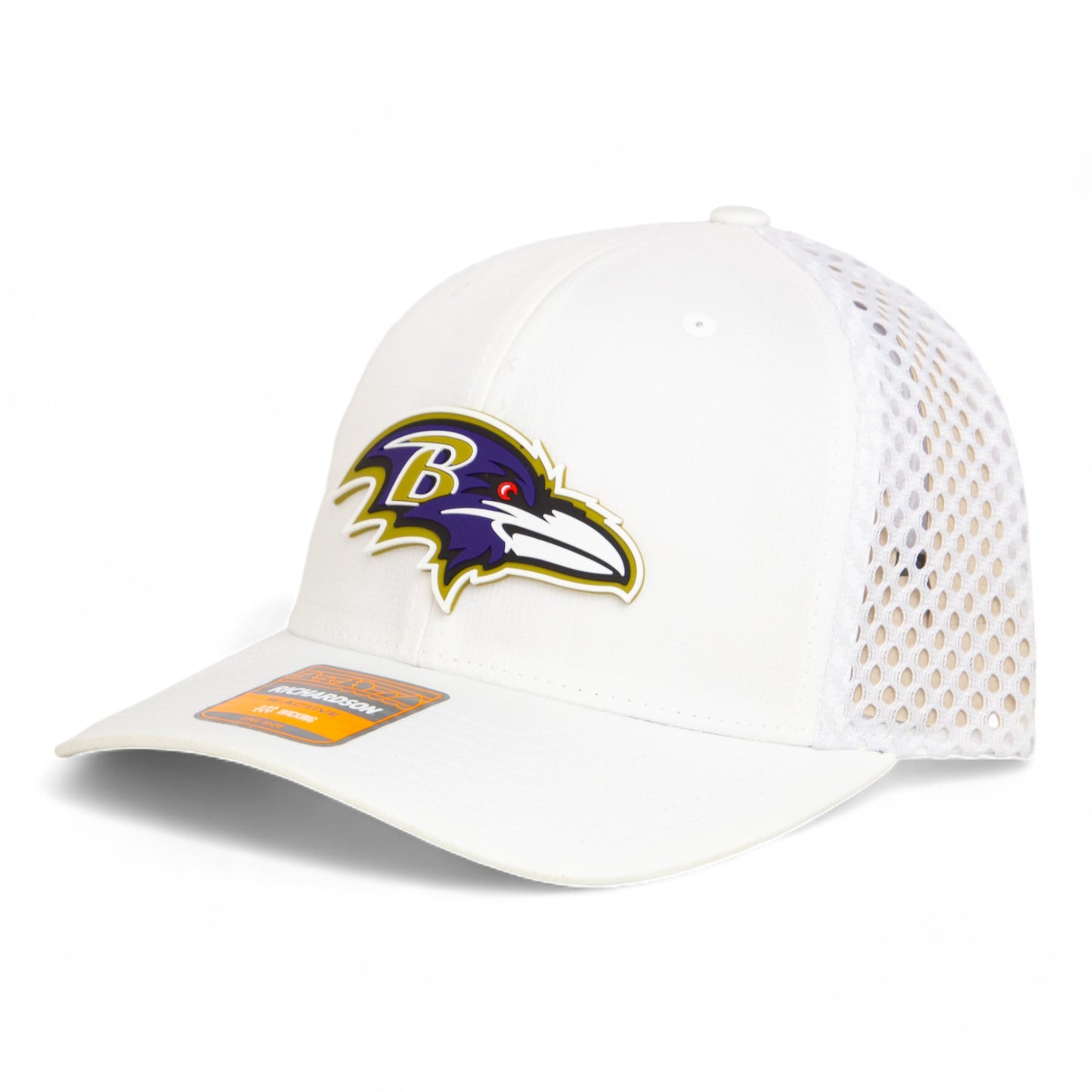 Baltimore Ravens 3D Snapback Tilikum Trucker Hat- White