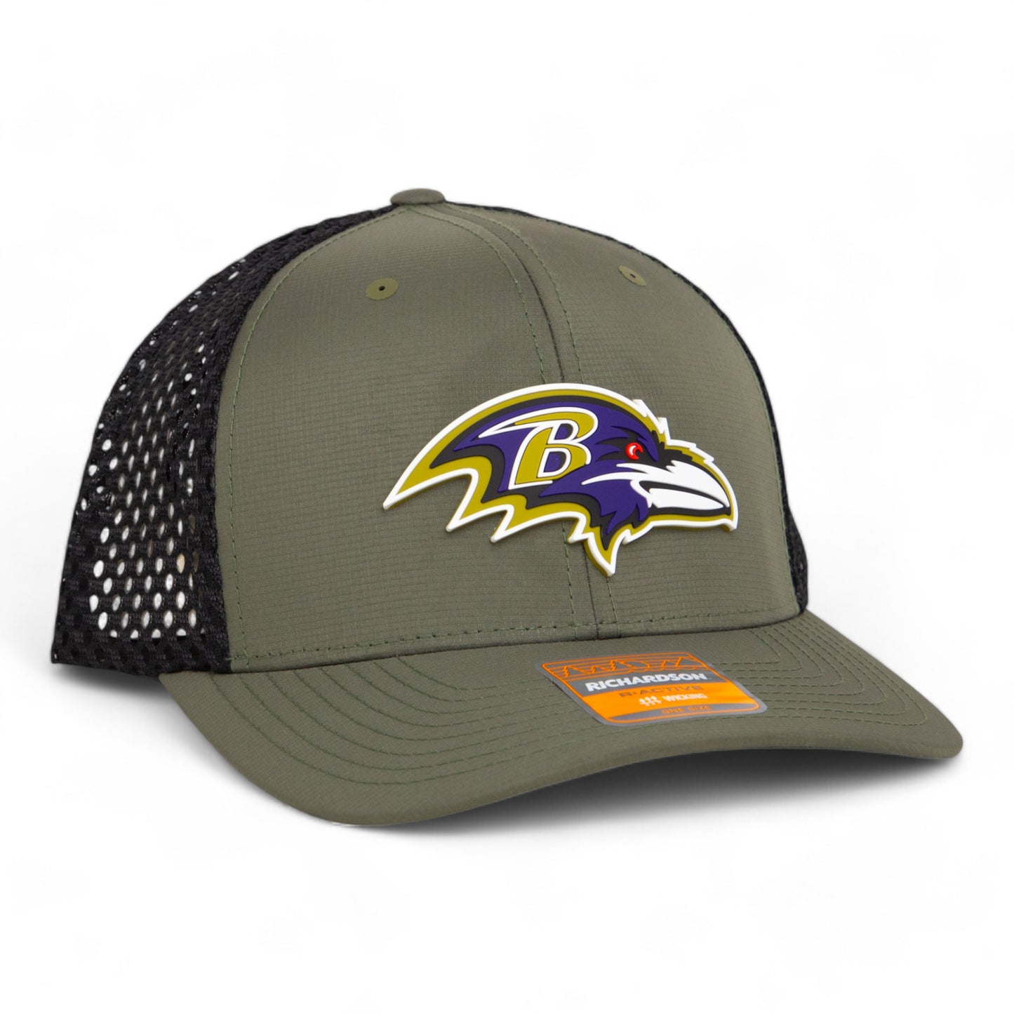 Baltimore Ravens 3D Snapback Tilikum Trucker Hat- Loden/ Black