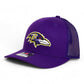 Baltimore Ravens 3D Snapback Trucker Hat- Purple