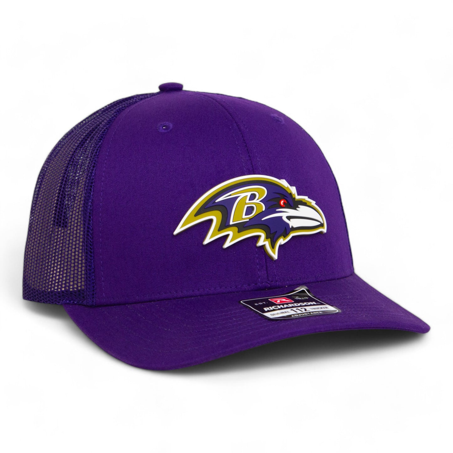 Baltimore Ravens 3D Snapback Trucker Hat- Purple