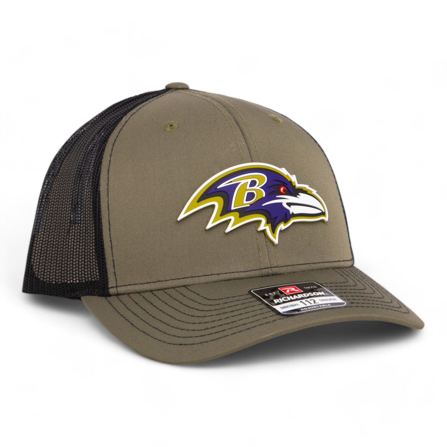 Baltimore Ravens 3D Snapback Trucker Hat- Loden/ Black