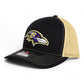 Baltimore Ravens 3D Snapback Trucker Hat- Black/ Vegas Gold