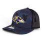 Baltimore Ravens 3D Snapback Trucker Hat- Admiral Duck Camo/ Black