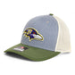 Baltimore Ravens 3D Snapback Trucker Hat- Heather Grey/ Birch/ Olive