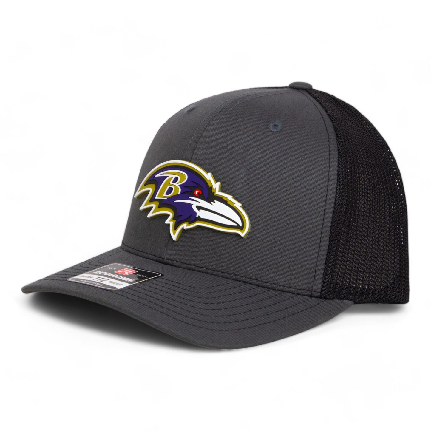 Baltimore Ravens 3D Snapback Trucker Hat- Charcoal/ Black