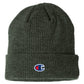 Champion Ribbed Cuffed Beanie- Heather Forest - Ten Gallon Hat Co.