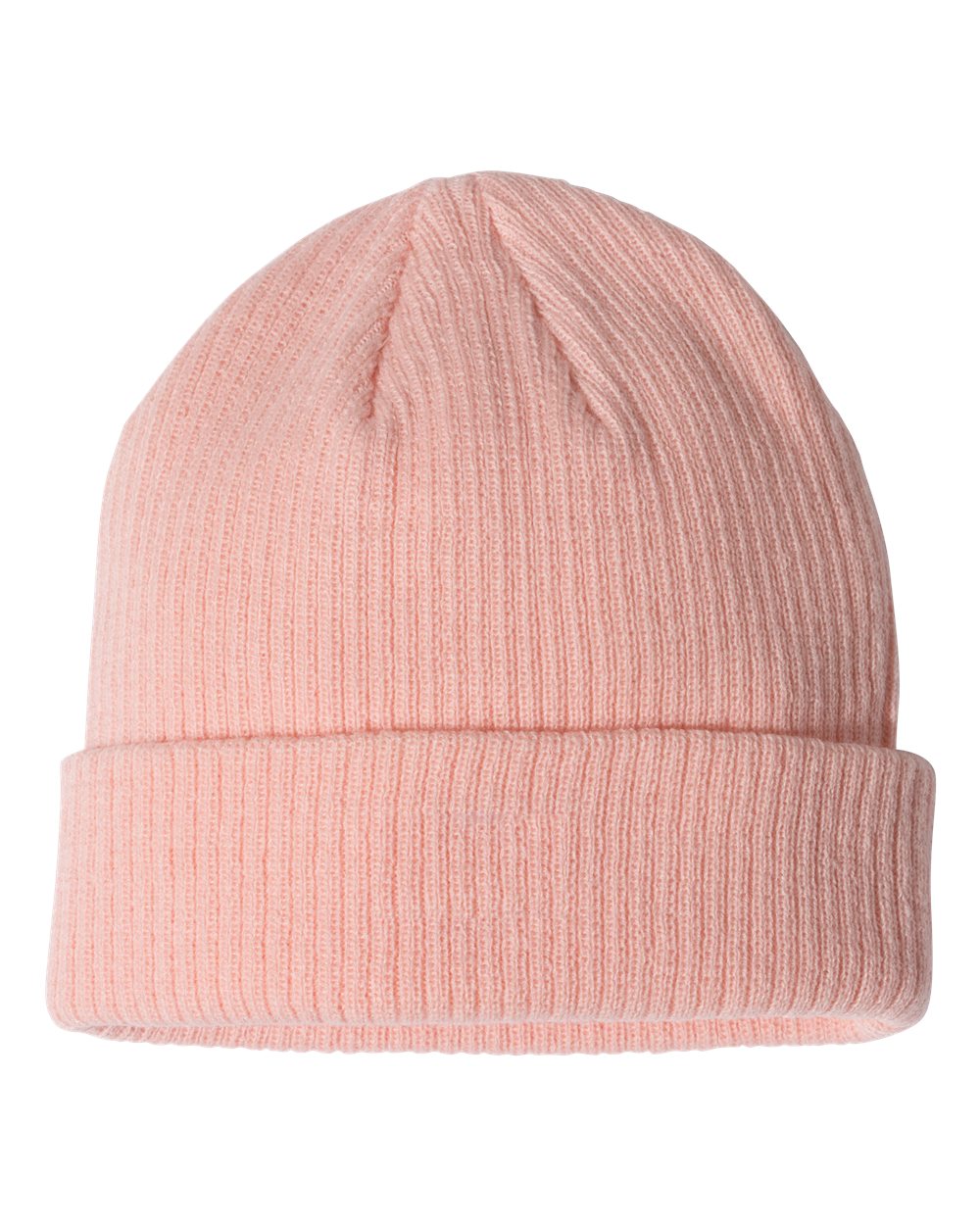 Champion Ribbed Cuffed Beanie- Pink - Ten Gallon Hat Co.