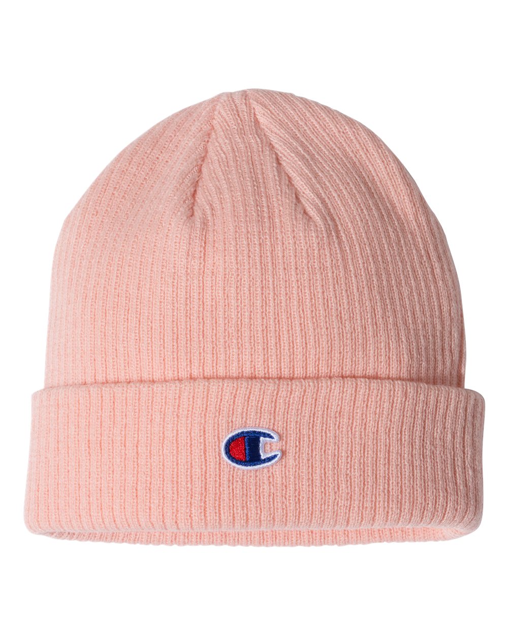 Champion Ribbed Cuffed Beanie- Pink - Ten Gallon Hat Co.