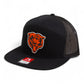 Chicago Bears 3D Snapback Seven-Panel Flat Bill Trucker Hat- Black