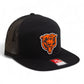 Chicago Bears 3D Snapback Seven-Panel Flat Bill Trucker Hat- Black