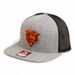 Chicago Bears 3D Wool Blend Flat Bill Hat- Heather Grey/ Black