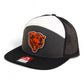 Chicago Bears 3D Snapback Seven-Panel Flat Bill Trucker Hat- Charcoal/ Black/ White