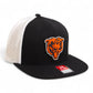 Chicago Bears 3D Wool Blend Flat Bill Hat- Black/ White