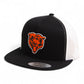Chicago Bears 3D YP Snapback Flat Bill Trucker Hat- Black/ White